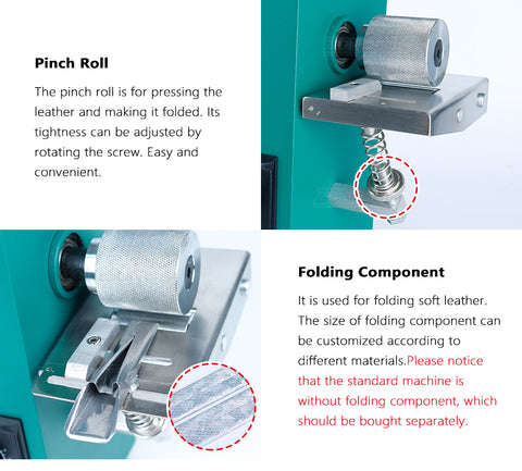 ZONEPACK V04 Машина для резки кожаных ремней с двойной головкой, машина для резки ремней, складная машина для ламинирования краев, слайсер для кожевенного ремесла