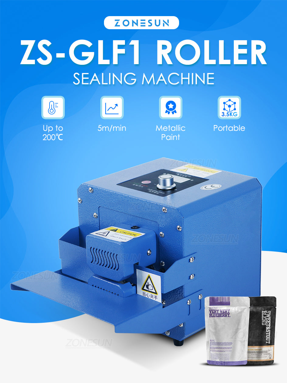 ZS-GLF1 Portable Bag Sealer Aluminum Foil Composite Plastic Film PE Paper Sealing Machine