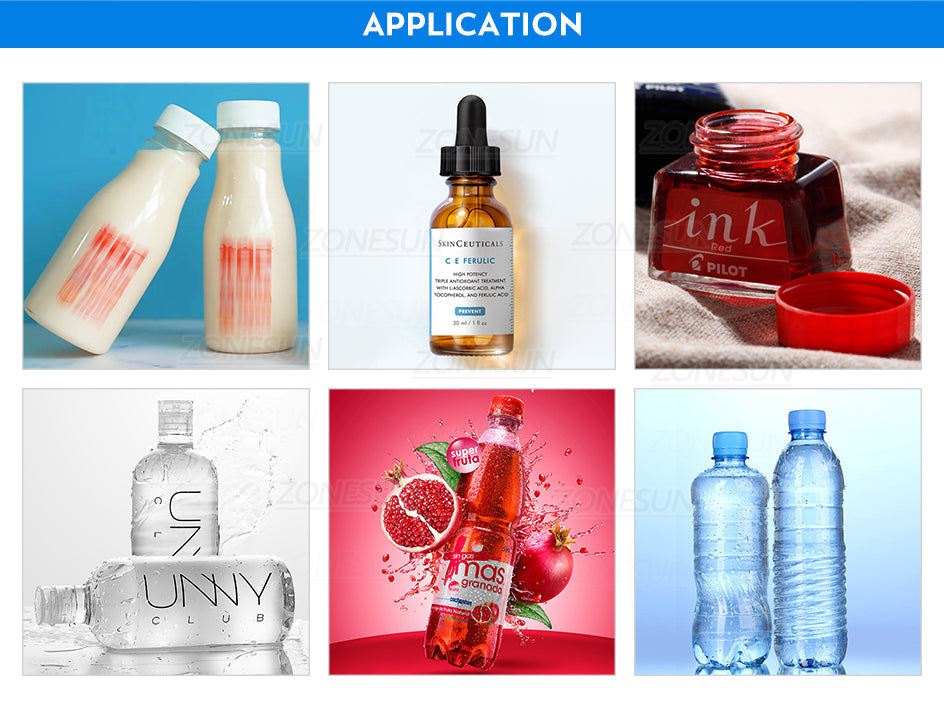 ZONESUN Automatic Production Line Liquid Filling Capping Labeling Machine ZS-FAL180X4