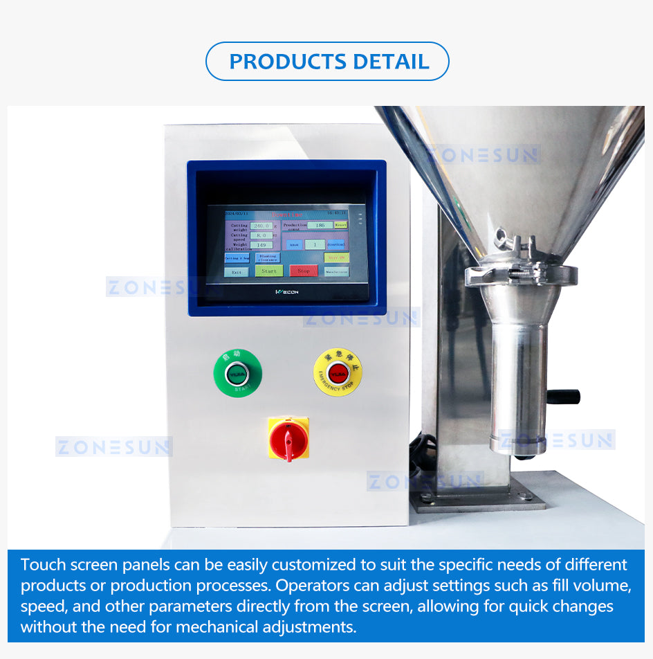 ZONESUN ZS-FM100B Poweder Filling Machine Auger Filler