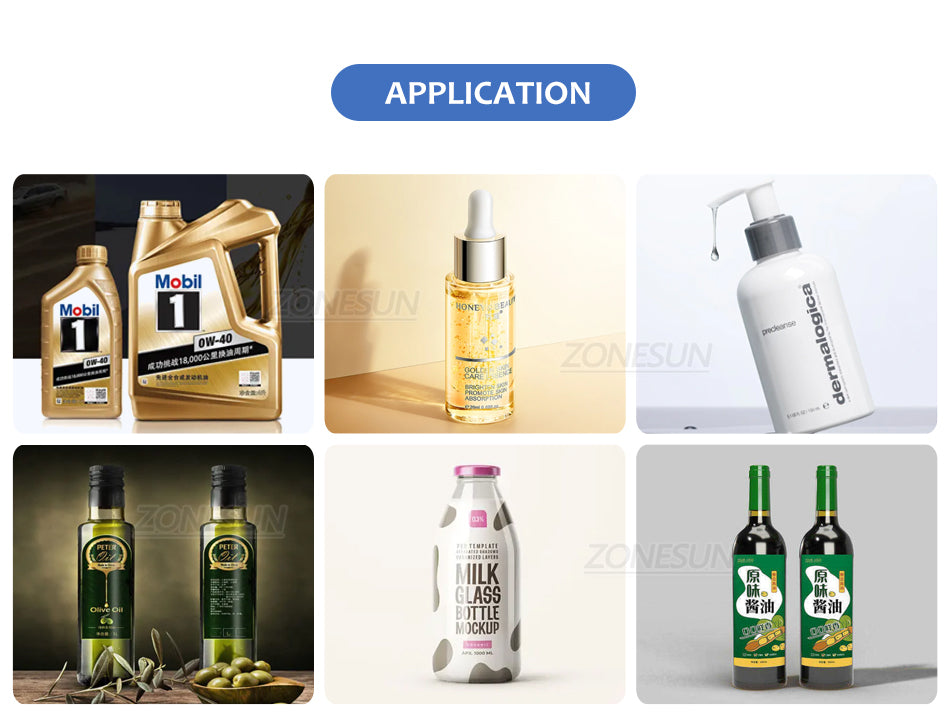 ZONEPACK Liquid Filling Machine Magnetic Pump Corrosive Fluids High Flow Rate Bottle Detergent Beverage Shampoo Filler ZS-G25A