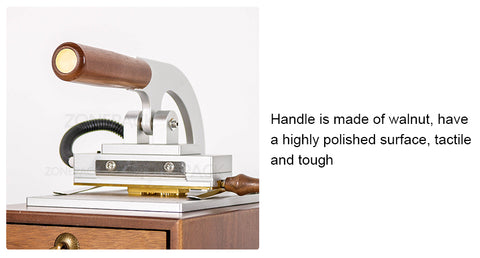 ZONEPACK WT-90XT Ручная цифровая машина для горячего тиснения фольгой светового типа Кожа Бумага Дерево ПВХ Карточная книга Пользовательский логотип Термопресс Машина