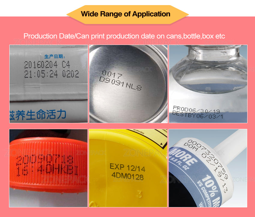 ZONESUN Automatic Ink Pad Printing Machine Electric Production Date Coding Machine