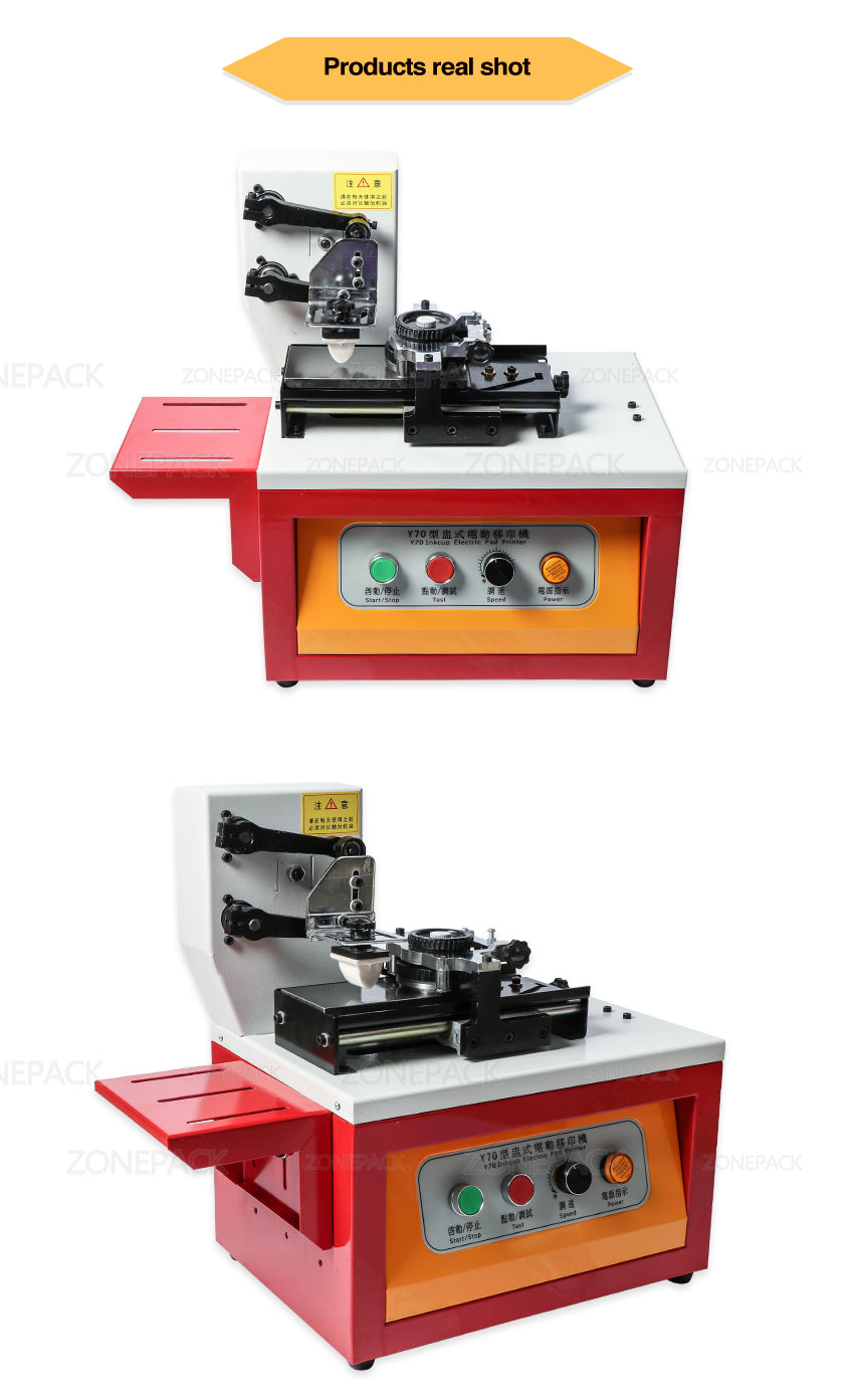 ZONESUN Automatic Ink Pad Printing Machine Electric Production Date Coding Machine