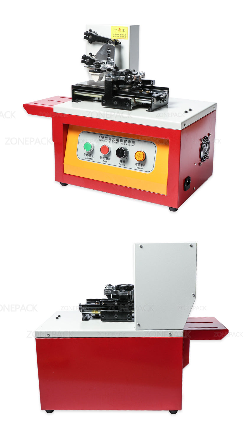 ZONESUN Automatic Ink Pad Printing Machine Electric Production Date Coding Machine