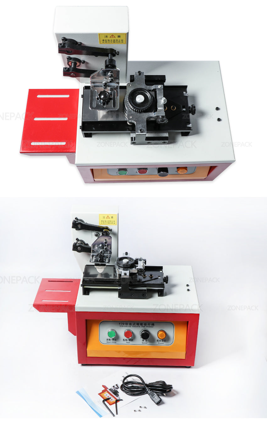 ZONESUN Automatic Ink Pad Printing Machine Electric Production Date Coding Machine