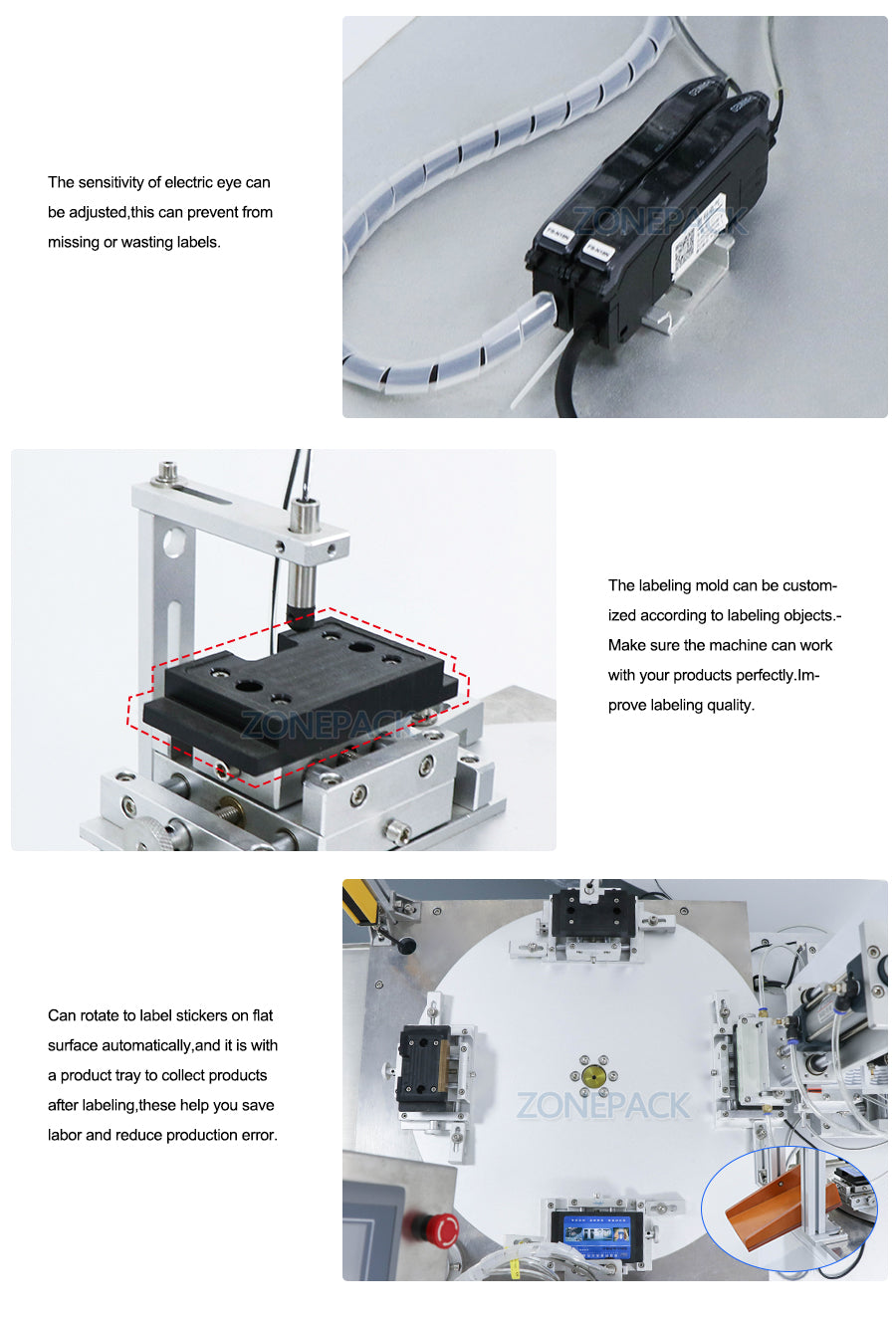 ZONESUN ZS-TB606 Semi Automatic Flat Surface Labeling Machine