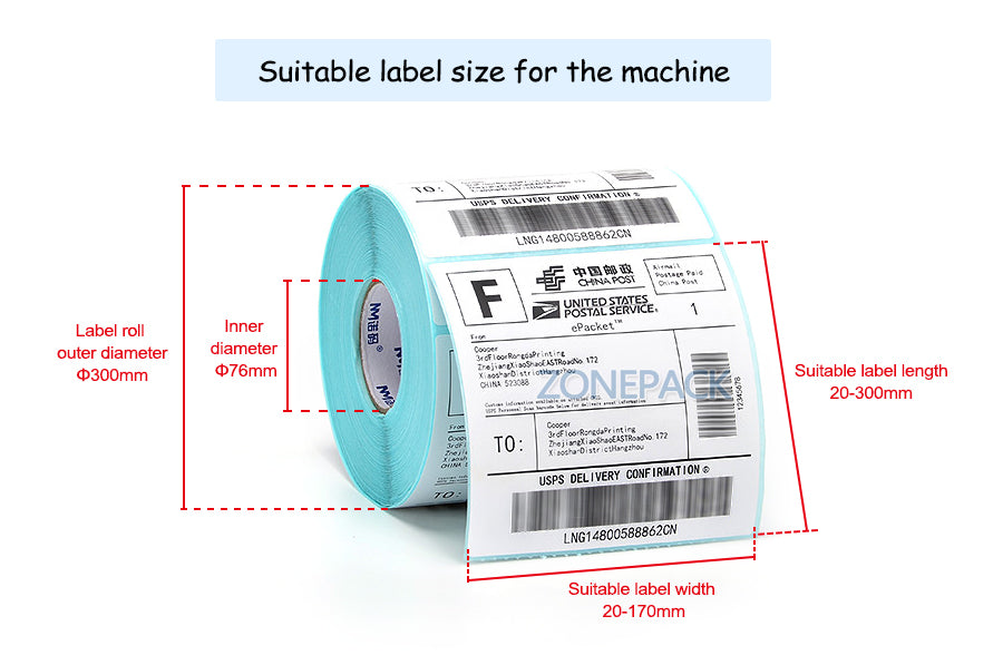 ZONEPACK ZS-TB963 High Speed Flat Automatic Round Bottle Labeling Sticker Dispenser Coding Machines For Label Round Bottles