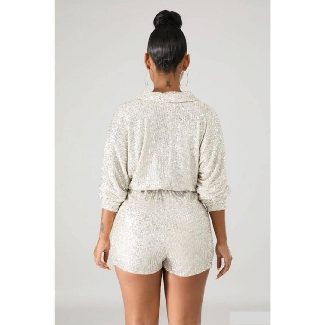 Glimmer Glimmer Wrap Front Romper