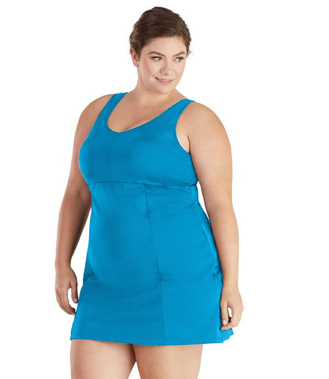 QuikEnergy Swim Dress Turquoise