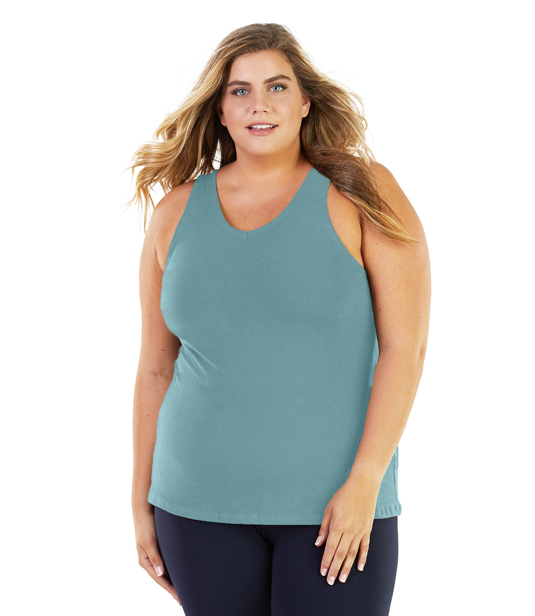 Stretch Naturals Long Support Tank Classic Colors - FINAL SALE