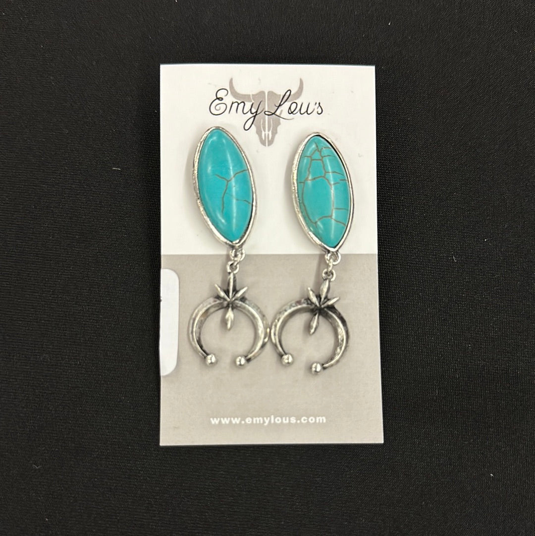 Turquoise Lucy Dangle Earrings