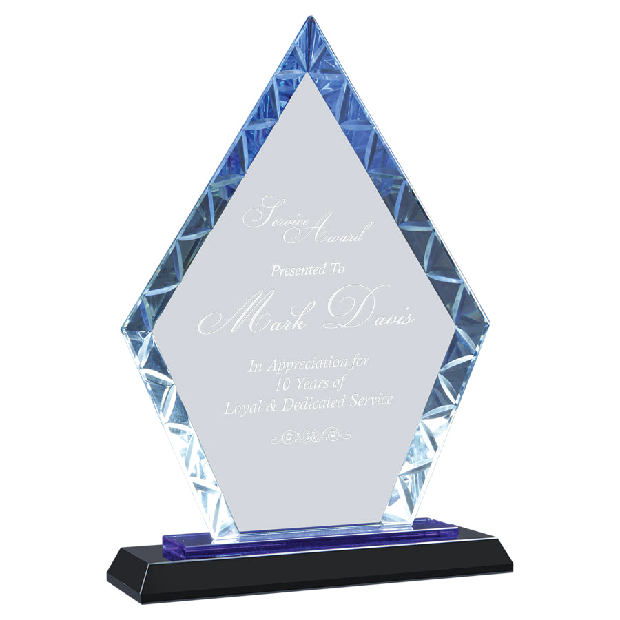 Glass Award - Diamond Accent