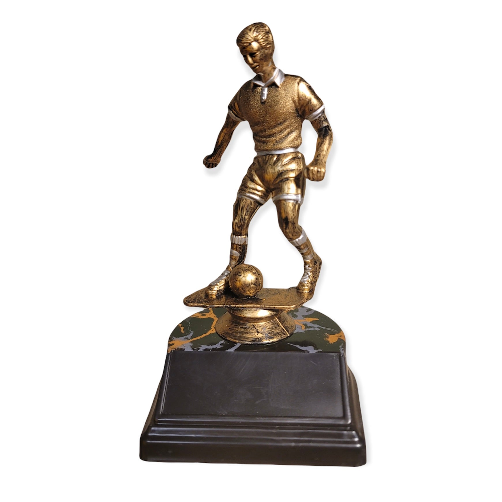 Soccer Trophy - Antique Gold Male