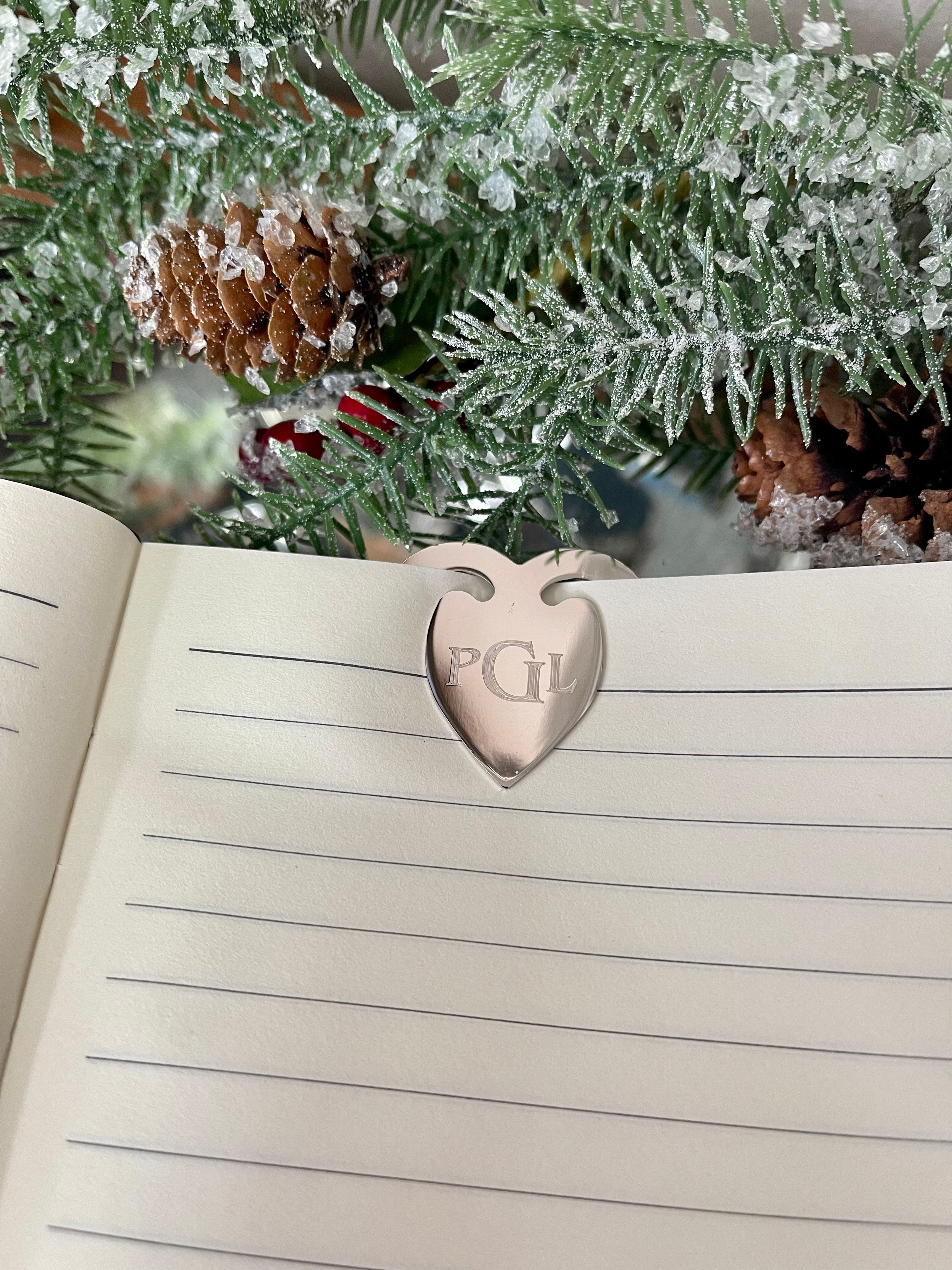 Silver Heart Bookmark