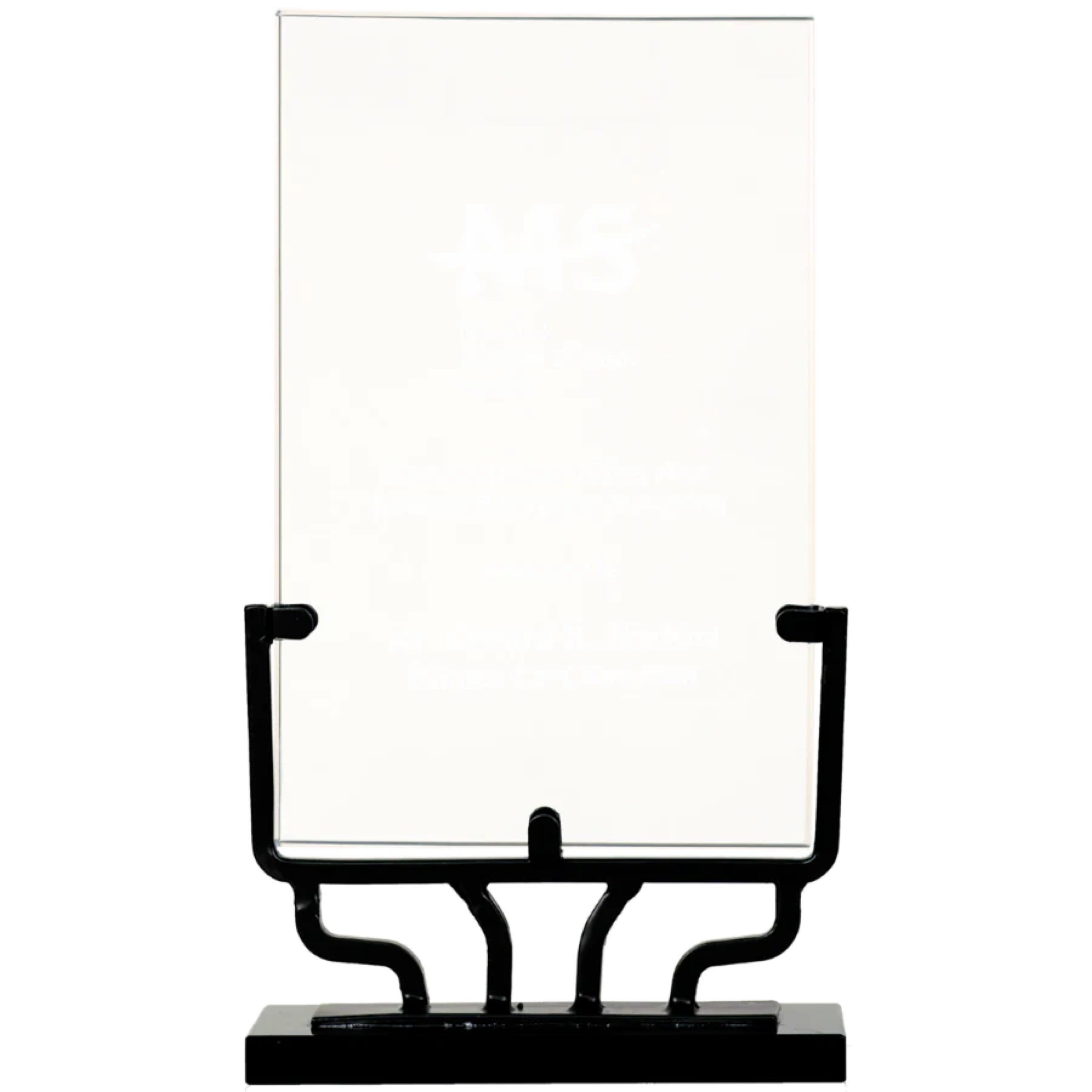 Glass Award - Iron Stand