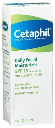 CETAPHIL DAILY FACIAL MOISTURIZER, SPF 15, FRAGRANCE FREE - 4 FL OZ