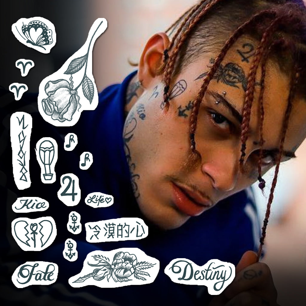 lil skies temporary tattoo set