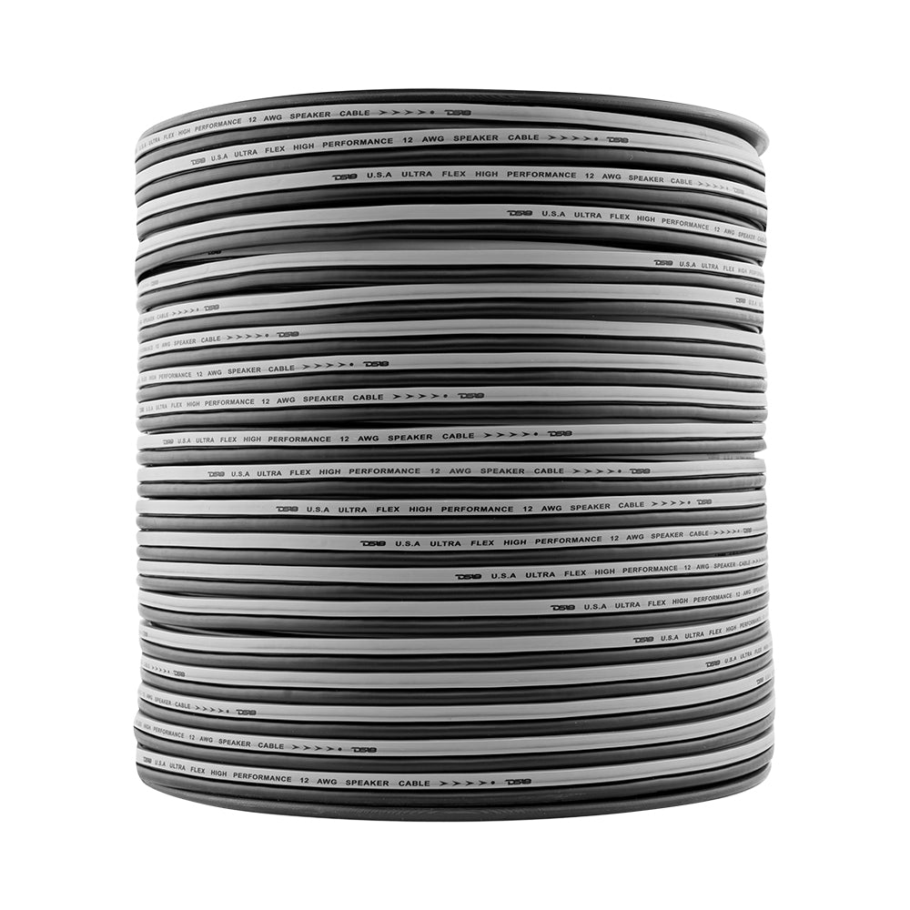 12-GA Speaker Wire 500 Feet -Silver and Black