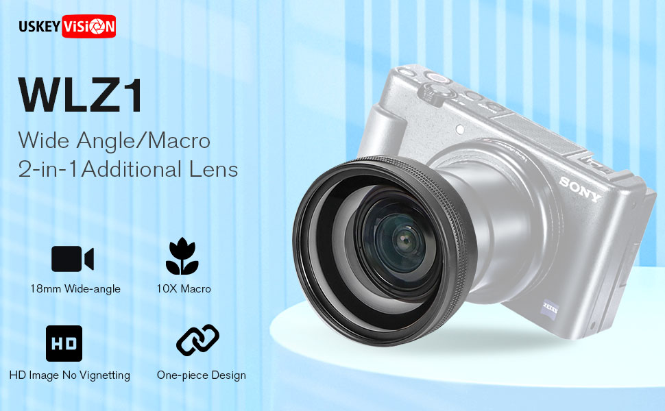 wide angle lens macro lens kit for Sony ZV-1
