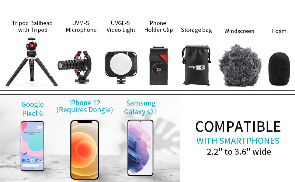 super cardioid camera microphone vlog kit