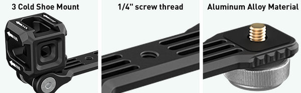 uskeyvision coldshoe mount for camera and gimbal