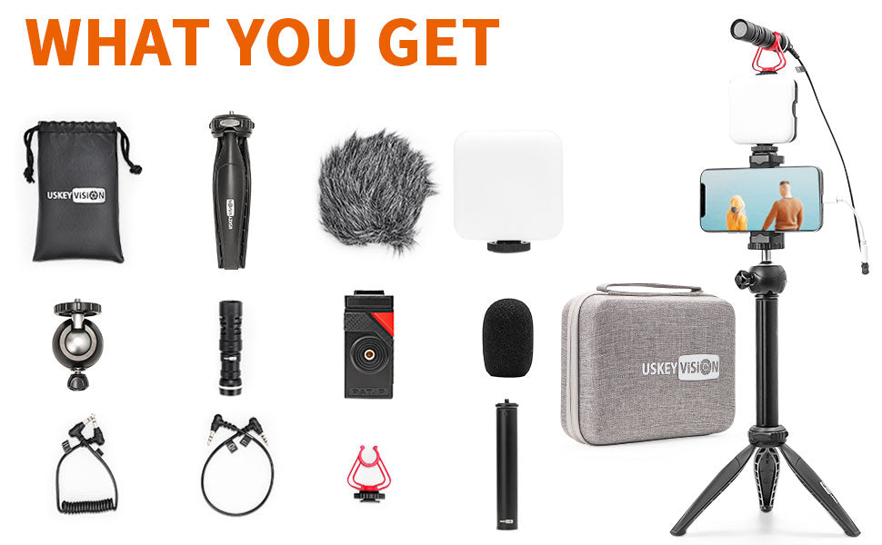 camera microphone vlogging kit