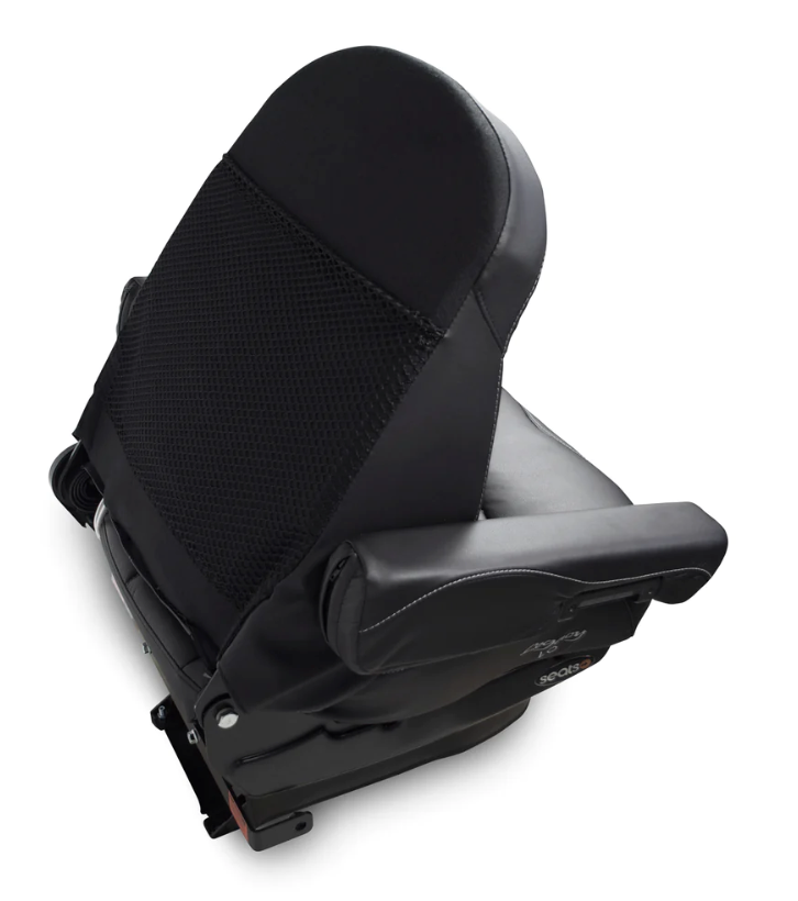 Seat Legacy, LO (Low Profile), Midback Black DuraLeather W/ Under Adjust Arms