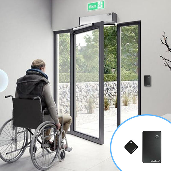 contactless automatic swing door opener with smart tags