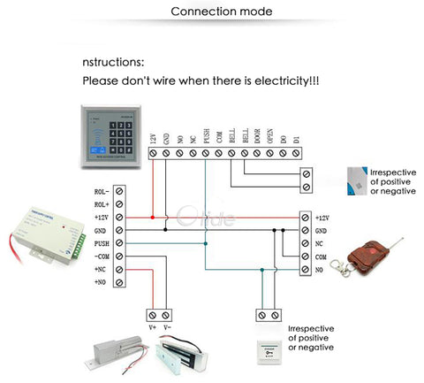 ad-2000M rfid card reader wiring diagram