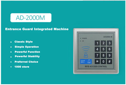 RFID card reader access control keypad