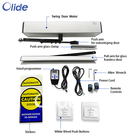 olide-120B automatic door opener for glass swing door