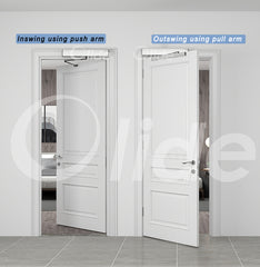 olidesmart swing door opening directions