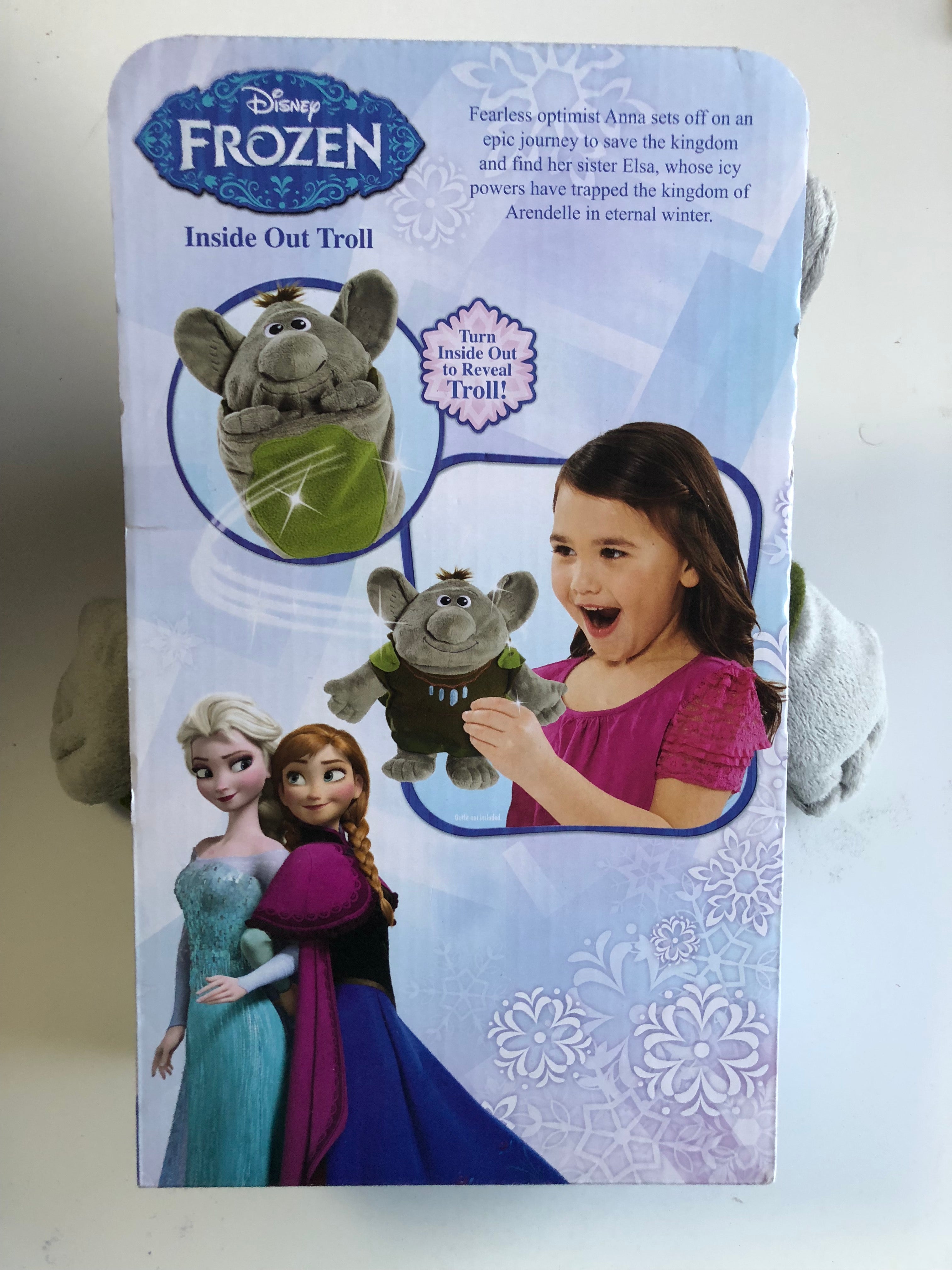 Disney Frozen Turn Inside Out to Reveal Troll Plush Toy Olaf Elsa Anna Arendelle Kingdom