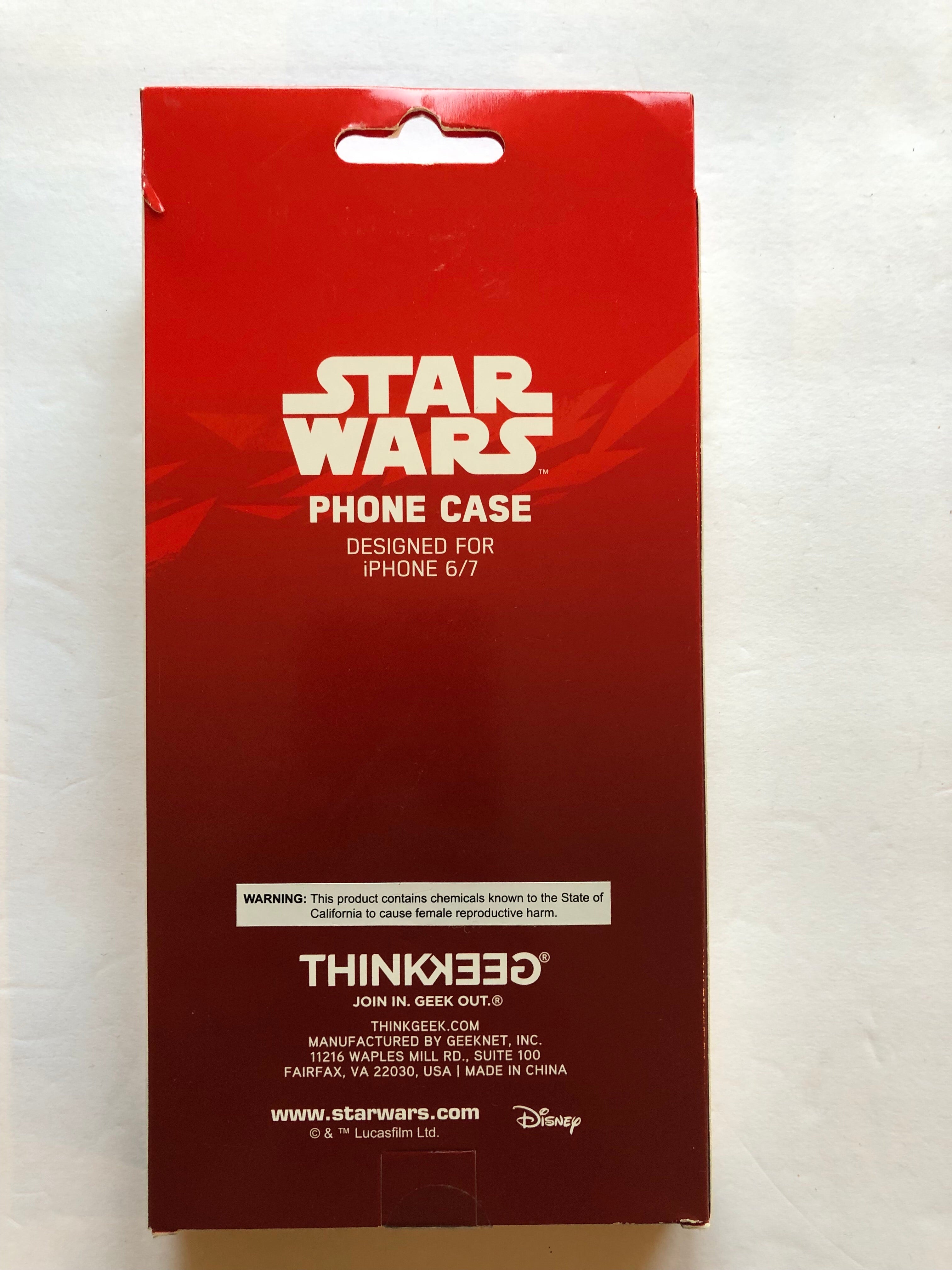 Disney Star Wars Phone Case For iPhone 6/7 Luke Skywalker Thinkgeek 14+