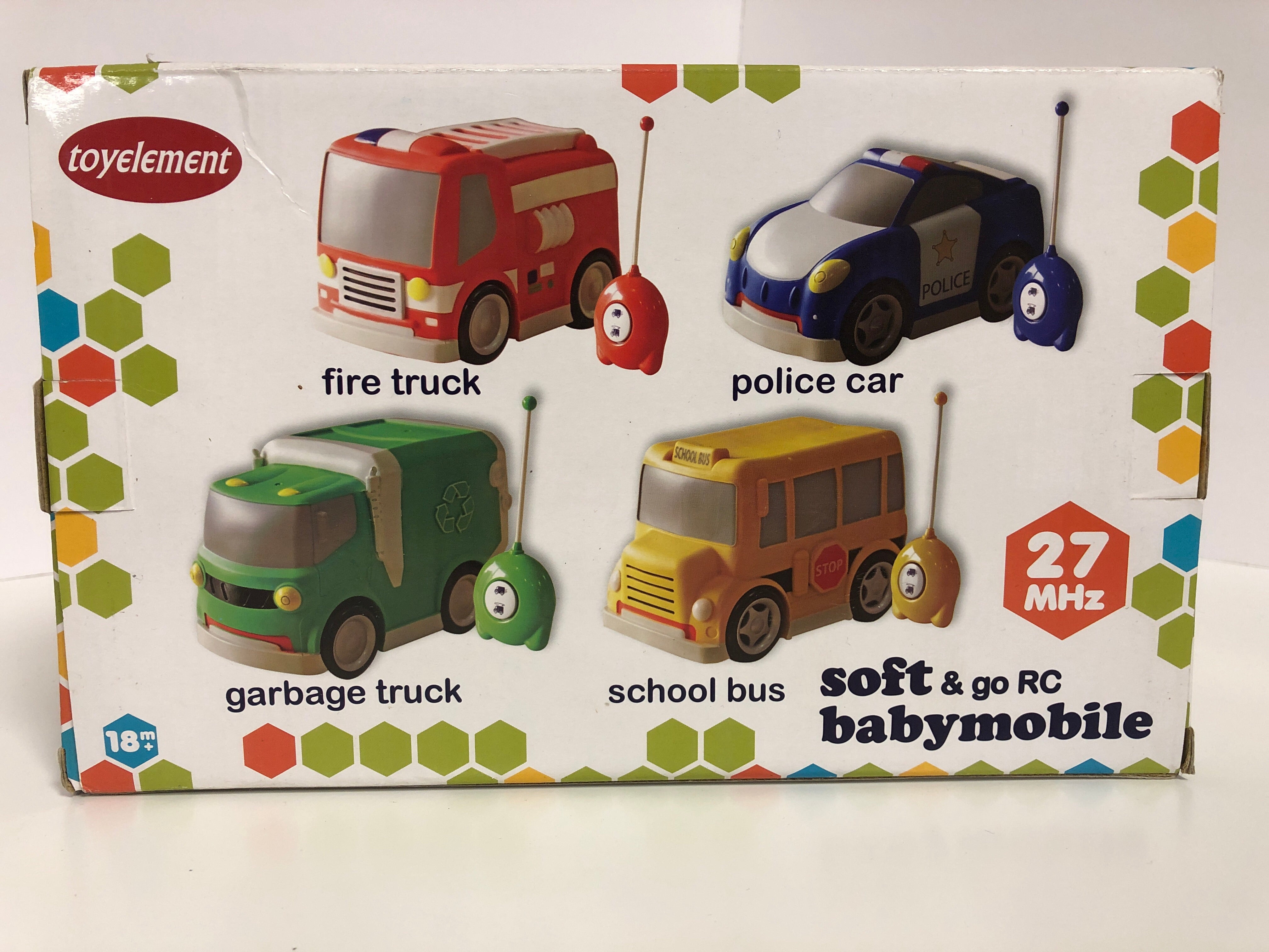 Toyelement Soft & Go RC Babymobile 18M+ 27 MHz Red Fire Truck Remote Control