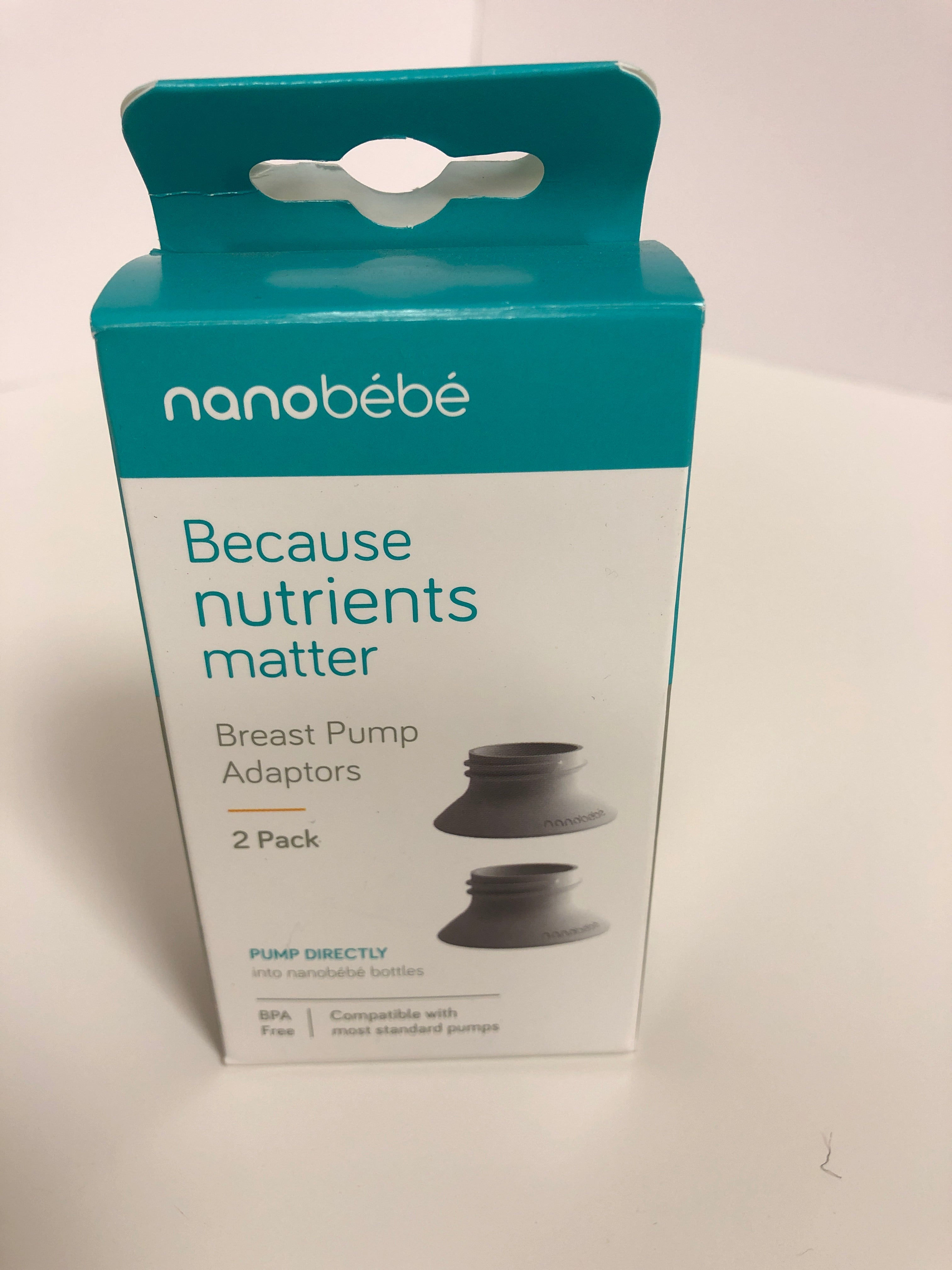 Nanobebe Because Nutrition Matter Breast Pump Adaptors 2 Pack Pump Directly