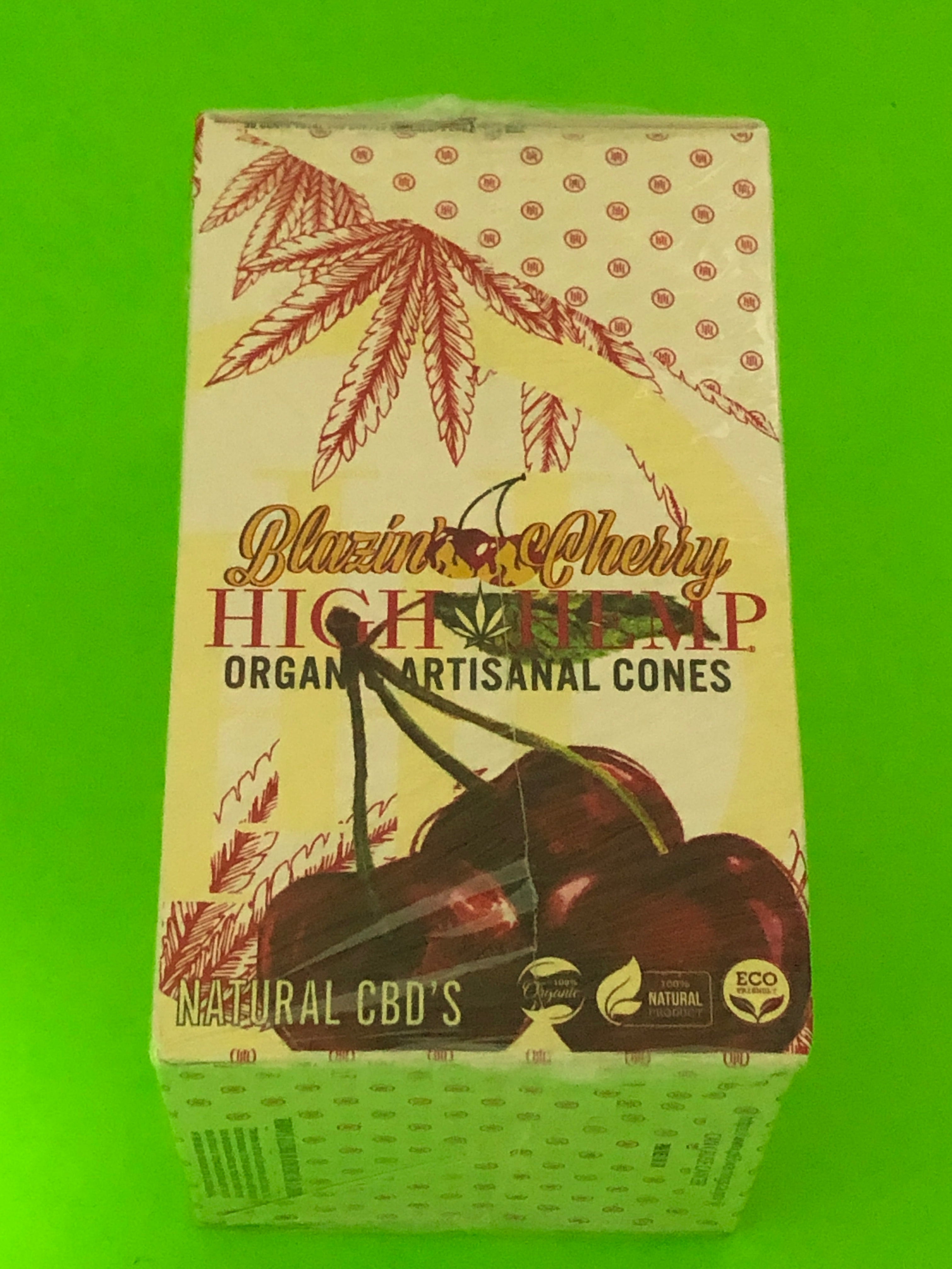 FREE GIFTS??+High Hemp Blazin??Cherry 30 Cones Organic Artisanal Natural 15 Packs Full??