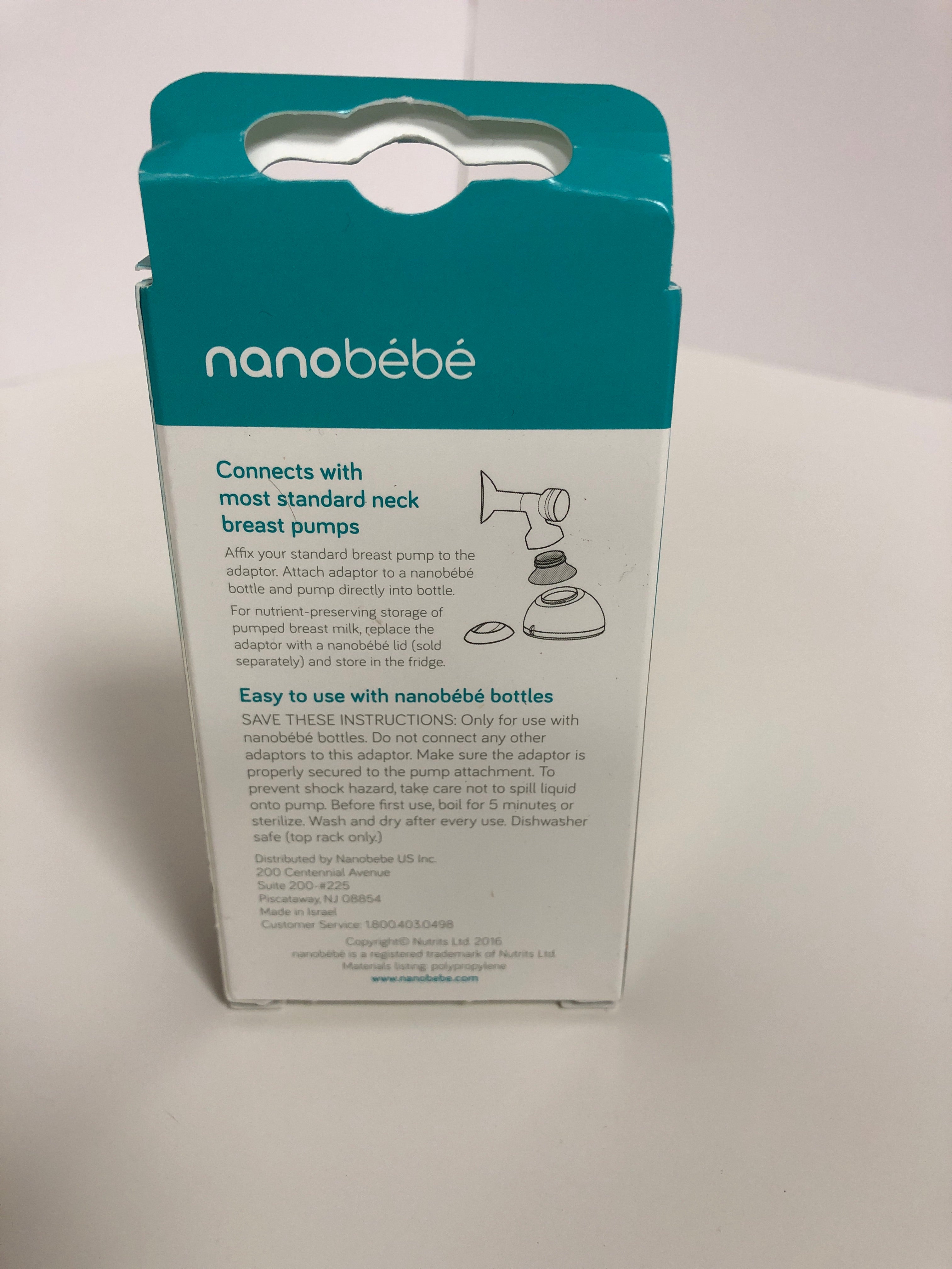 Nanobebe Because Nutrition Matter Breast Pump Adaptors 2 Pack Pump Directly