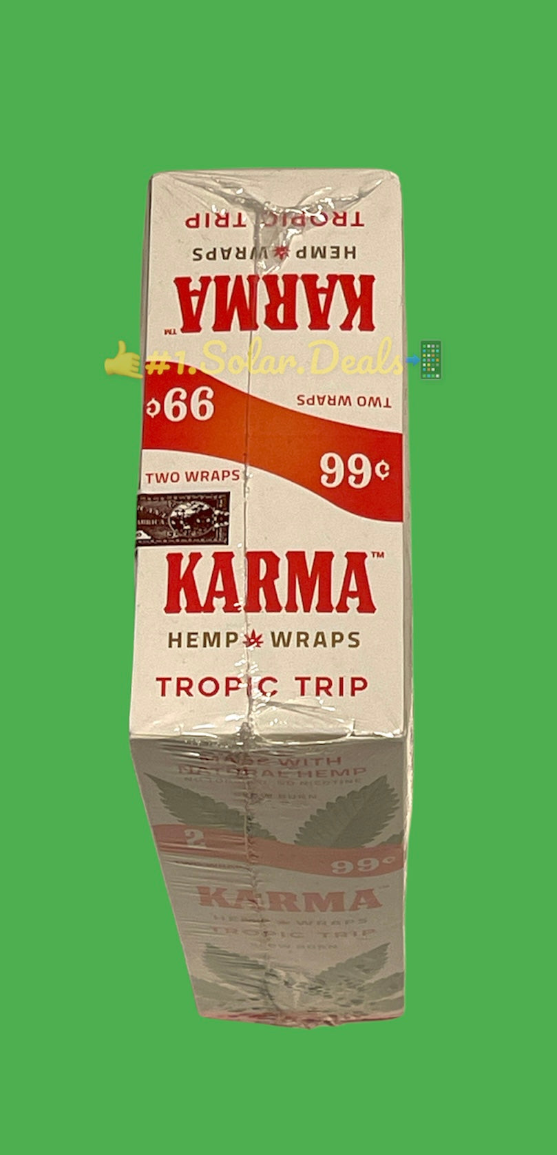 FREE GIFTS??Karma Tropic Trip 50 High Quality Natural Hemp Wraps 25 pks No??Tobacco Full??