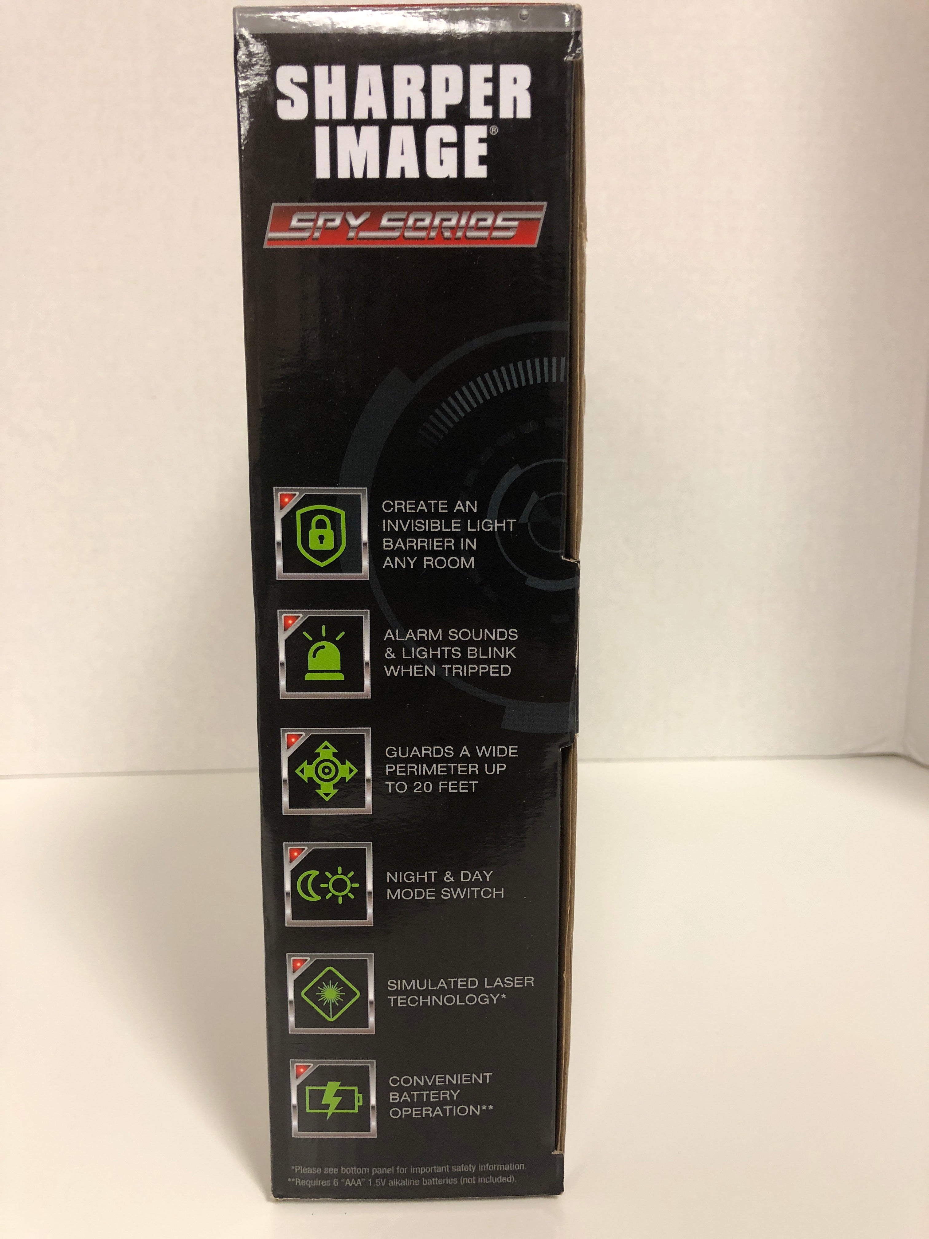 Sharper Image Secret Laser Shield Invisible Defense Network Spy Series Trigger Alarm Secure Perimeters