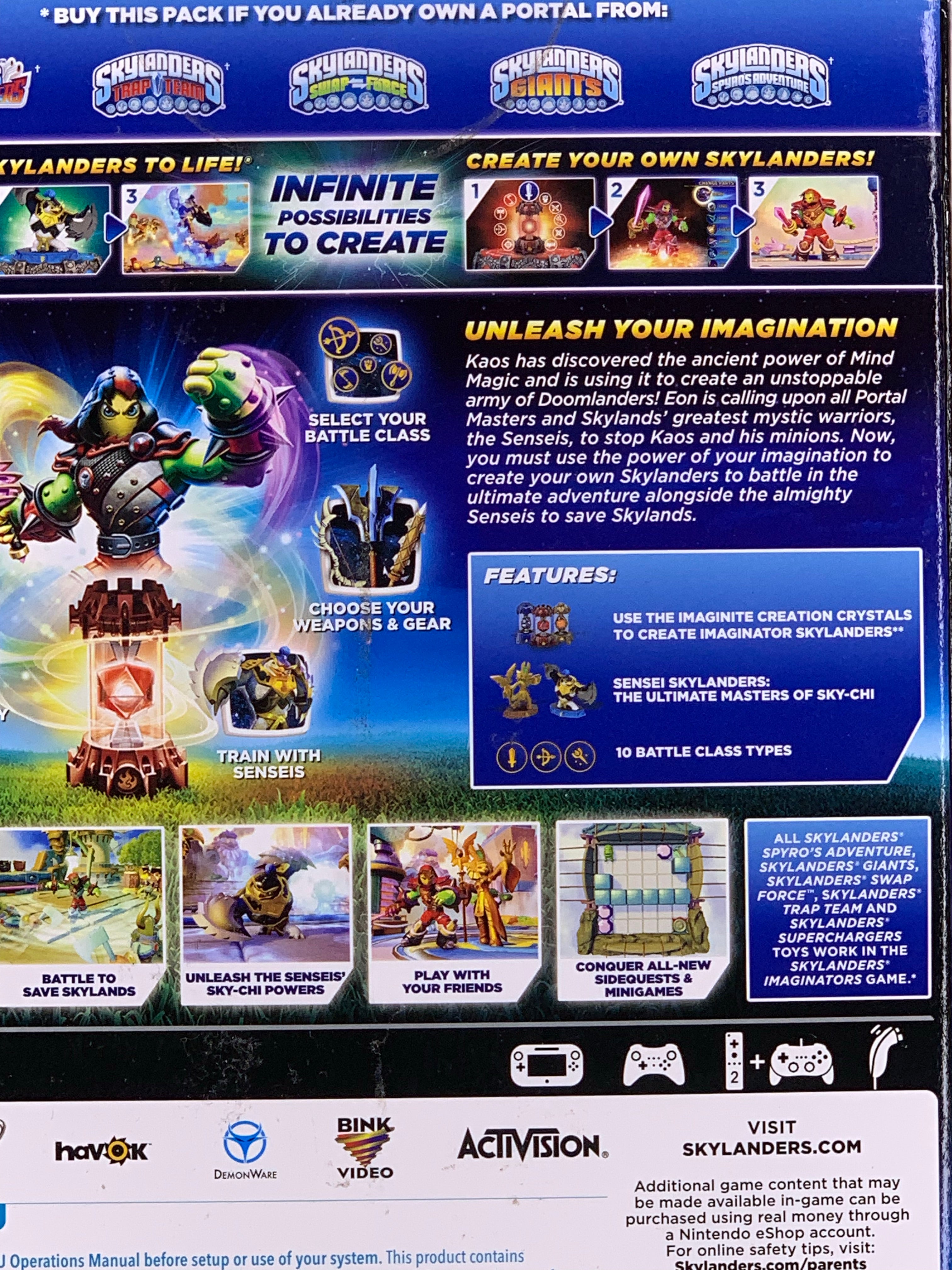 SkyLanders Imaginators Wii U Portal Owners Pack Create Your Own Video Games