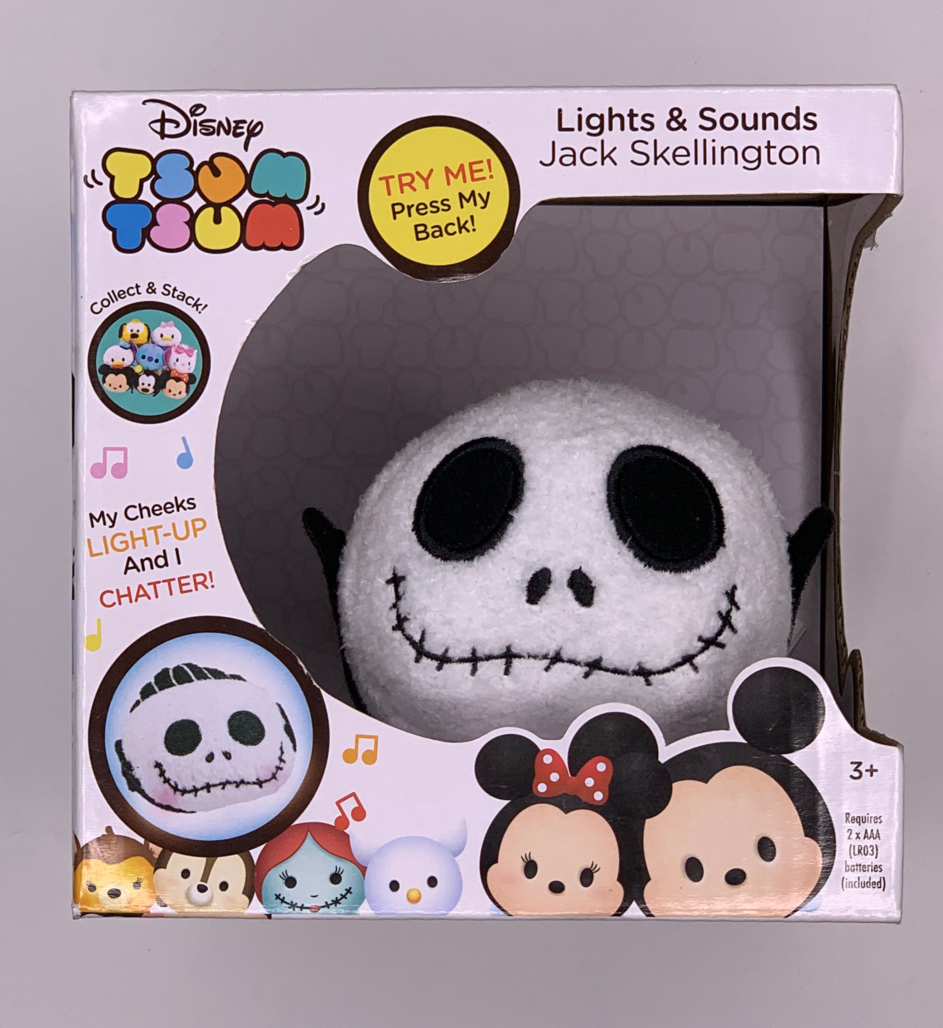 Disney Tsum Tsum Jack Skellington Cheeks Lights Sounds Chatter