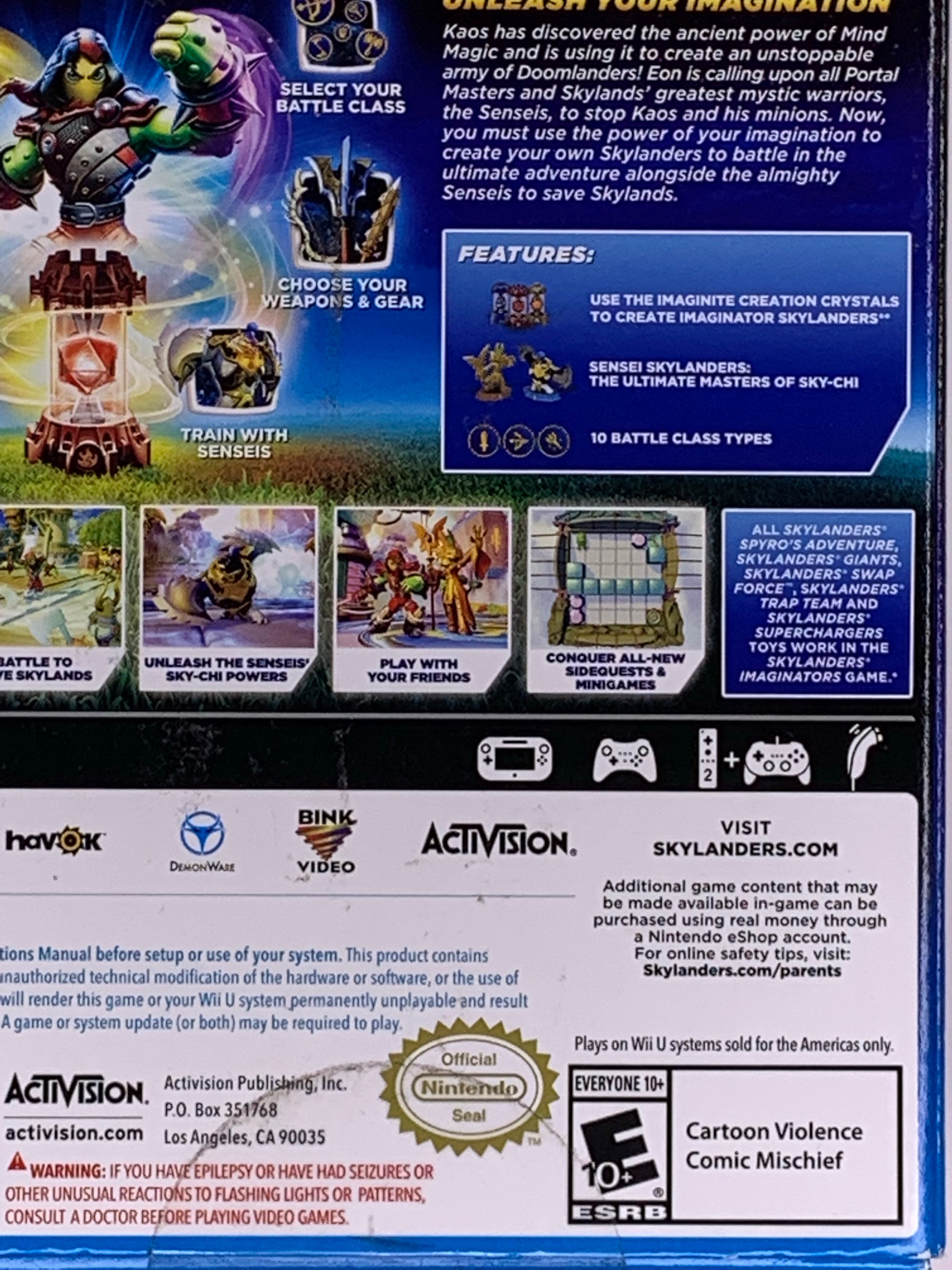 SkyLanders Imaginators Wii U Portal Owners Pack Create Your Own Video Games