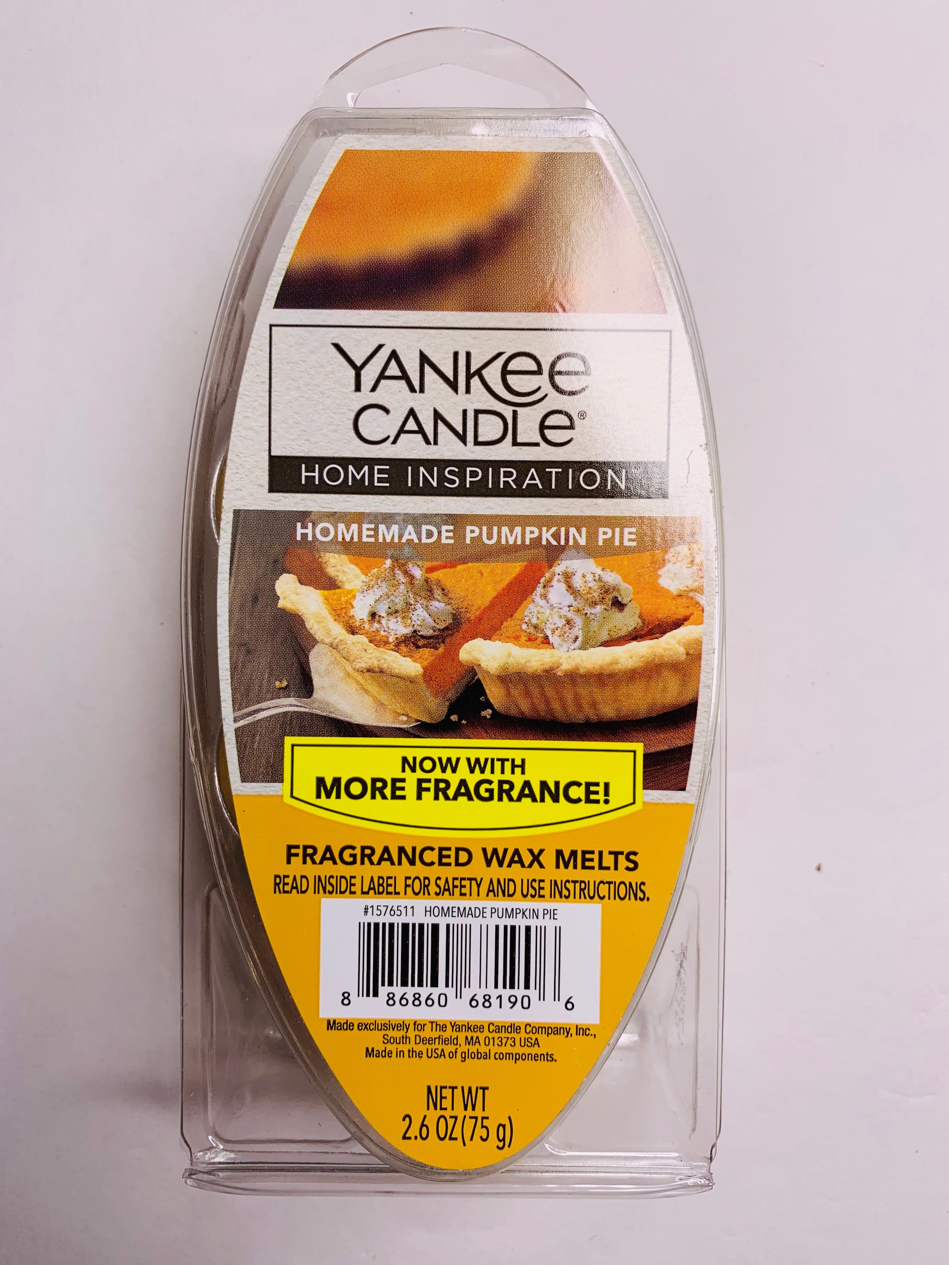 Yankee Candle Homemade Pumpkin Pie Fragranced Wax Melts