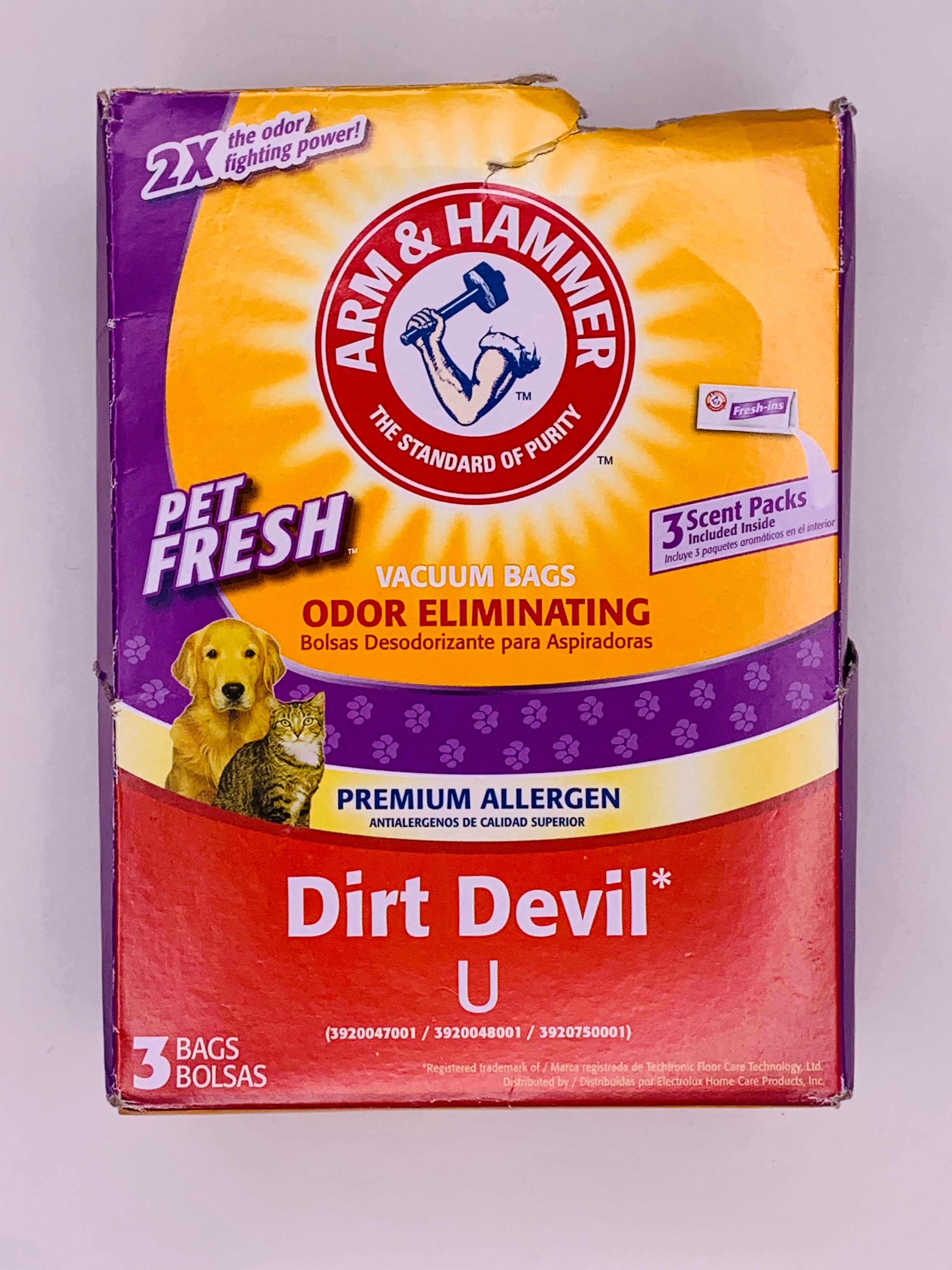 Arm & Hammer Pet Fresh Odor Eliminating Vaccum Bags for Dirt Devil 64680G