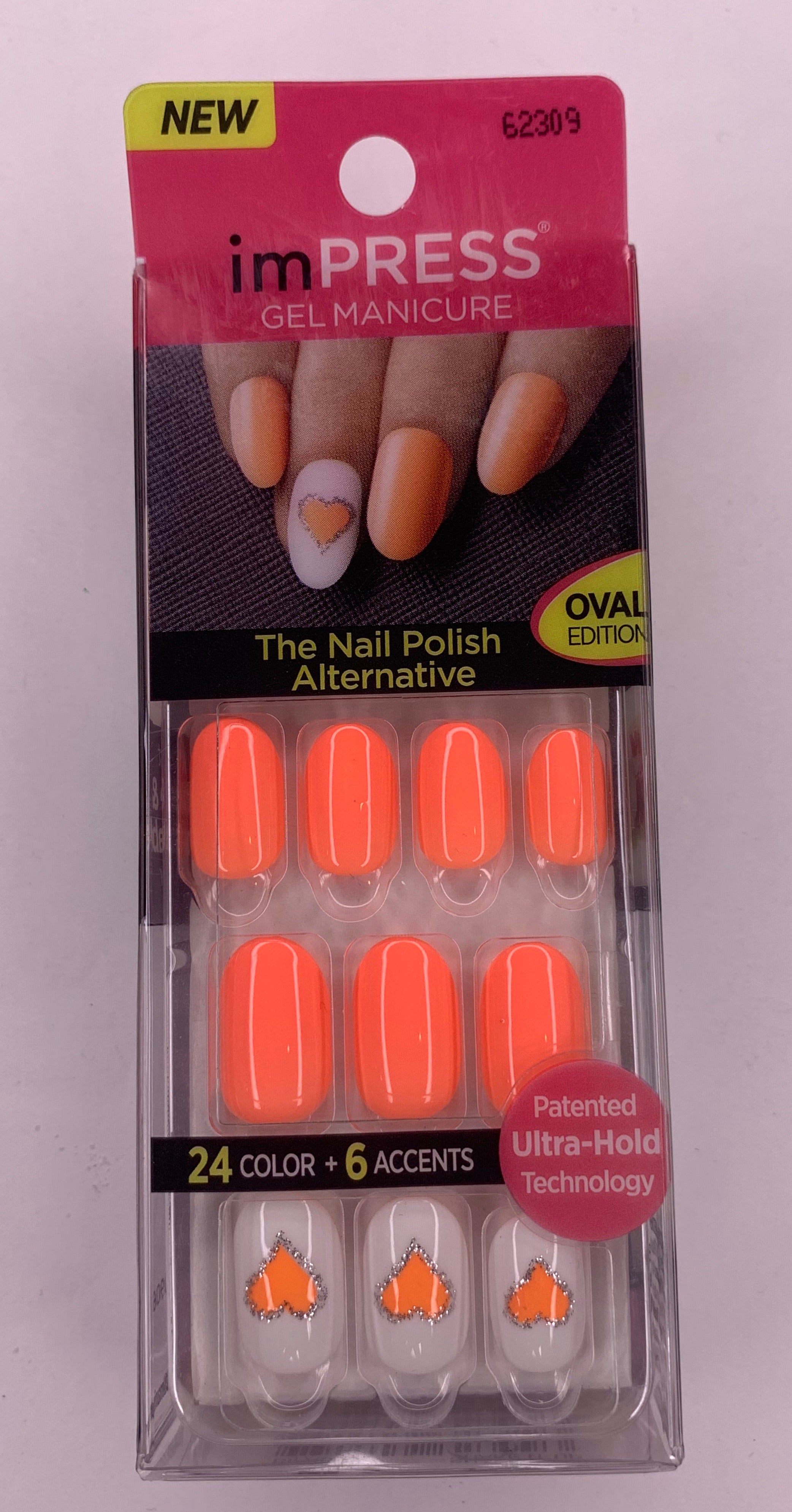 ImPress Gel Manicure Nail Polish Alternative Oval Edition 24 Color 6 Accents 62309