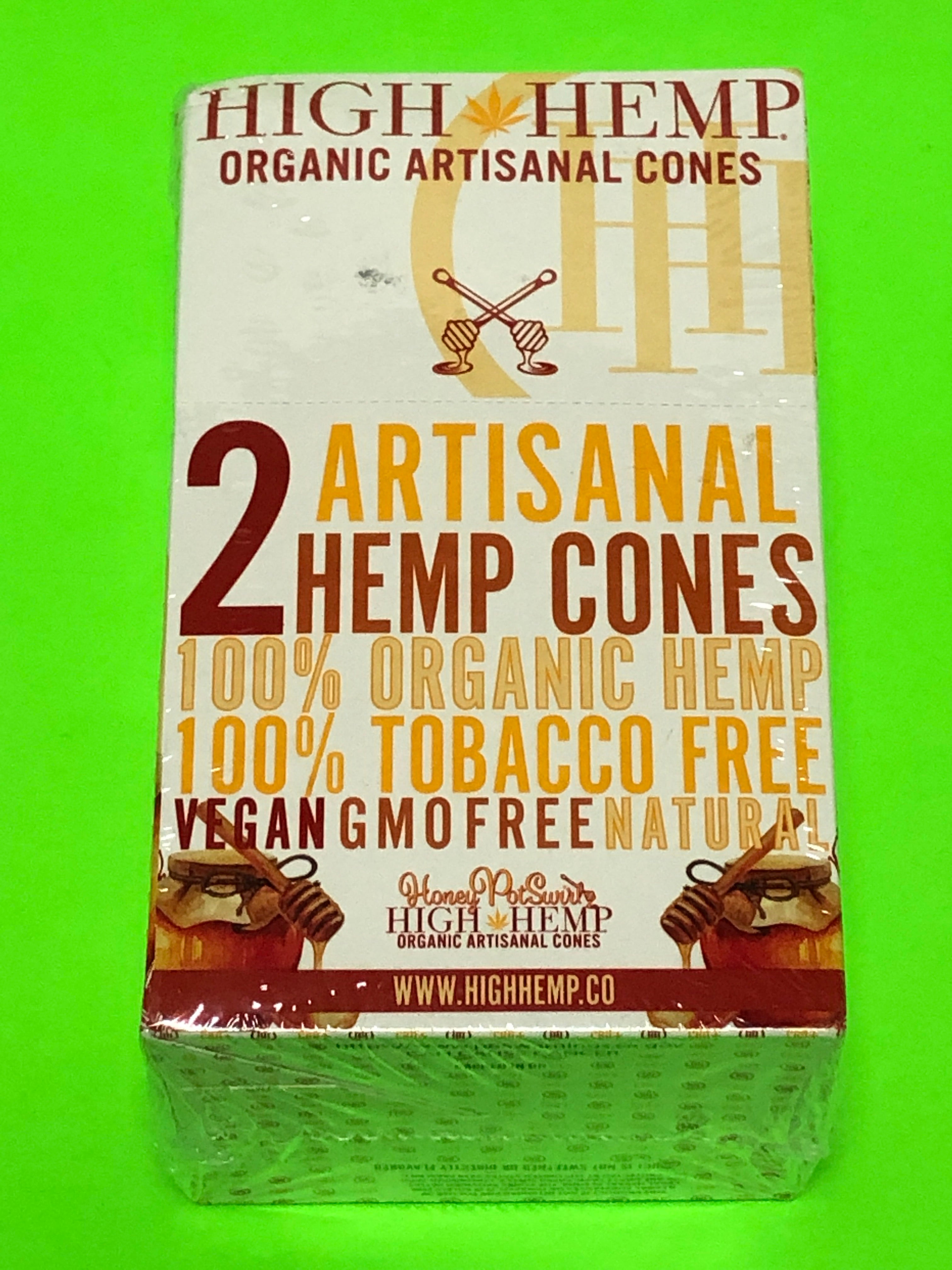 FREE GIFTS??IF U BUY High Hemp Honey??PotSwirl Organic Artisanal 30 Cones Natural 15 Packs Full??