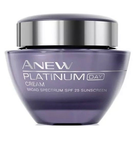 Avon Anew Platinum Day Cream Broad Spectrum SPF 25 Sunscreen Prevents Sunburn