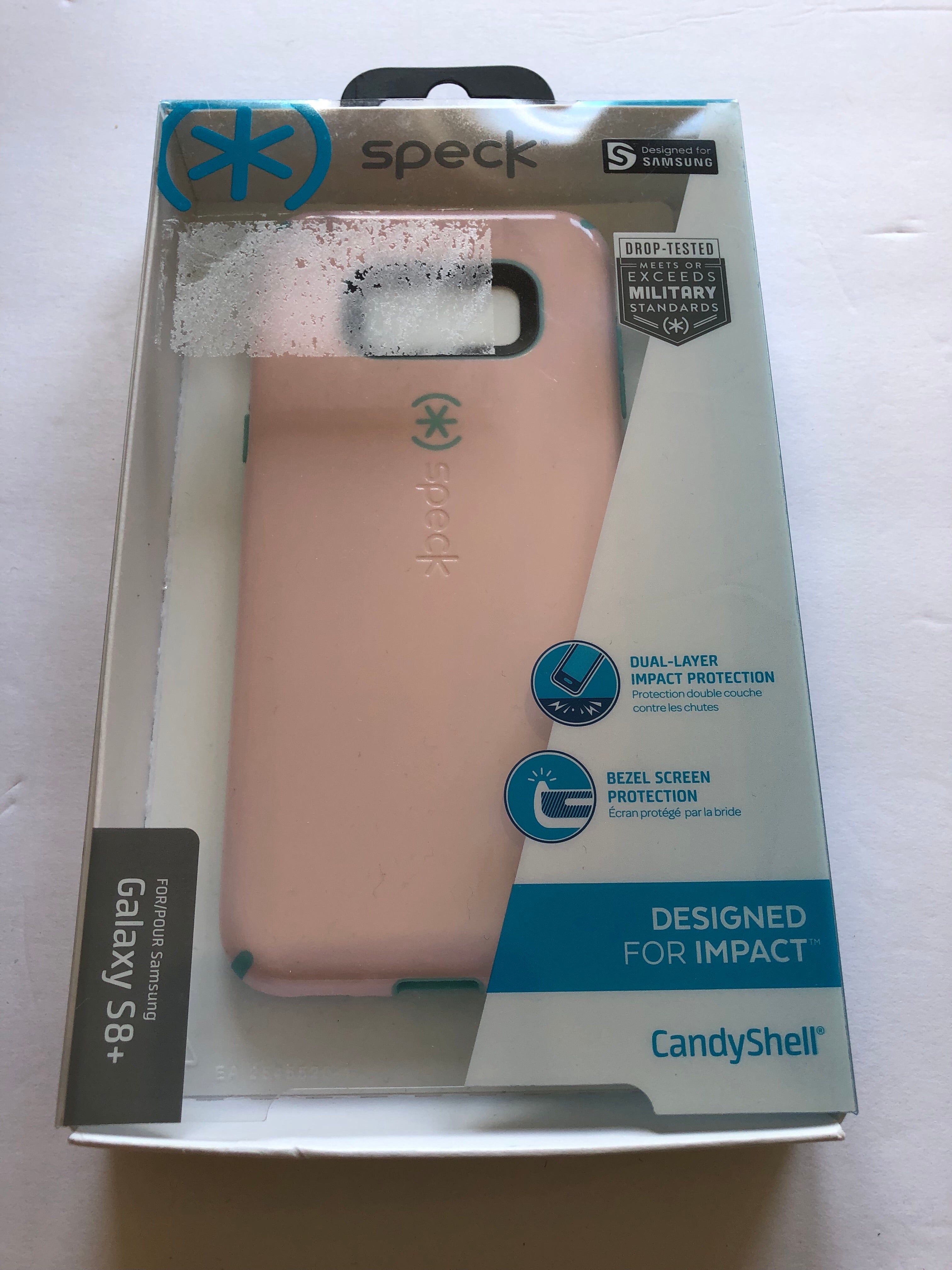 Speck Candyshell Galaxy S8+ Samsung Phone Case Pink River Blue Dual Layer